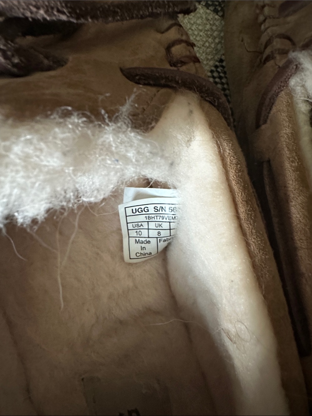 UGG Tan Suede Moccasin Slippers - Picture 4 of 4
